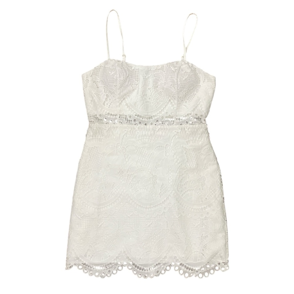 NWT Lilly Pulitzer RESORT White PALMS IN PARADISE LACE DRESS
